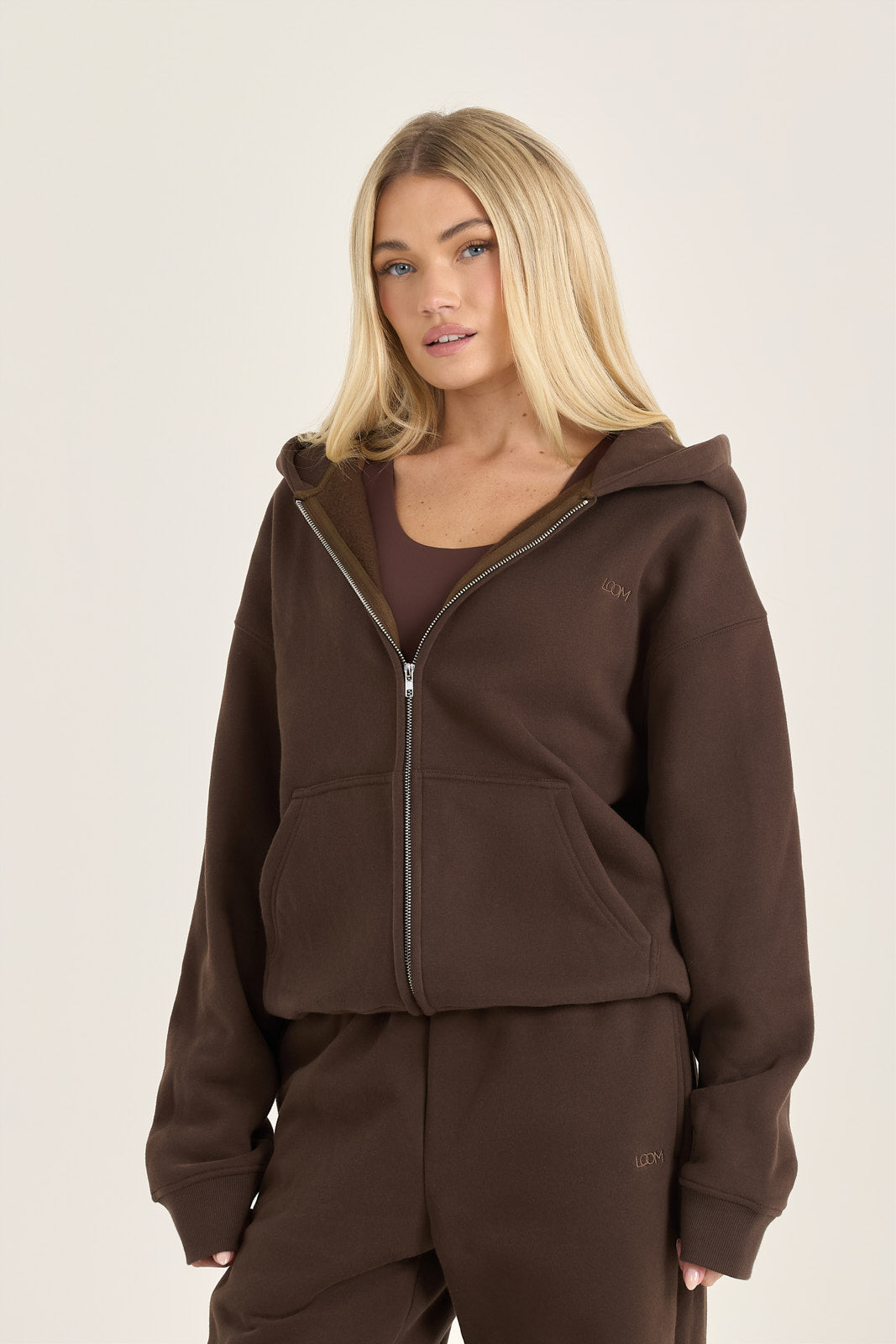 LOOM Oversized Zip Through Hoodie