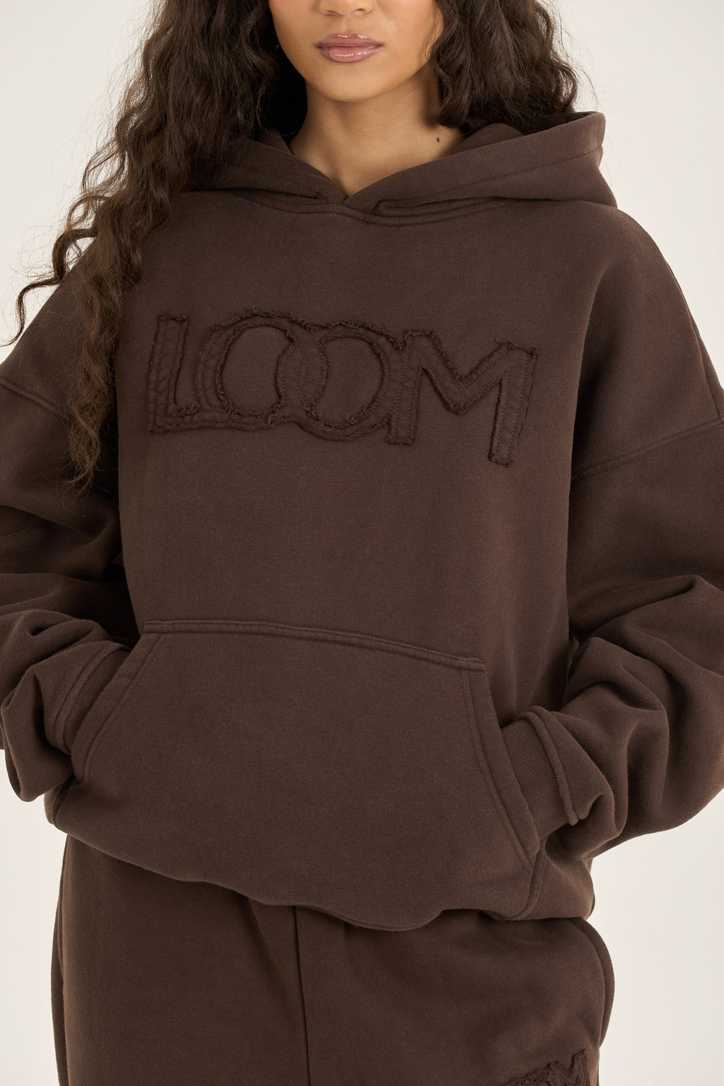 LOOM Applique Washed Oversized Hoodie