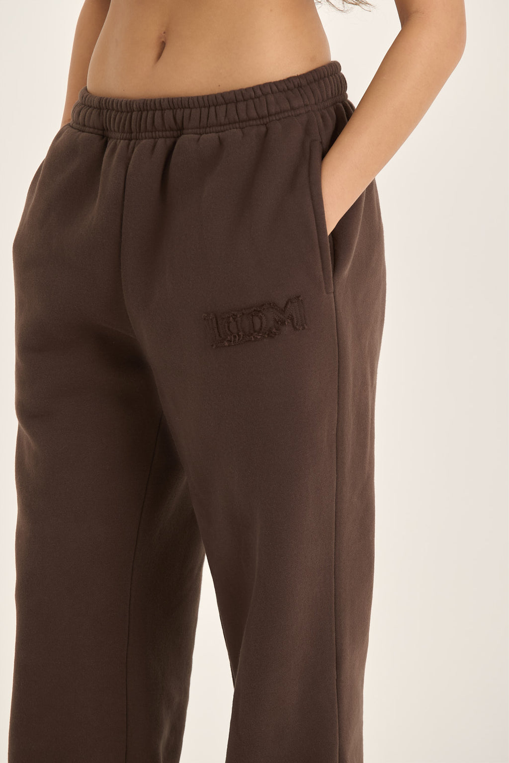 LOOM Applique Washed Straight Leg Jogger