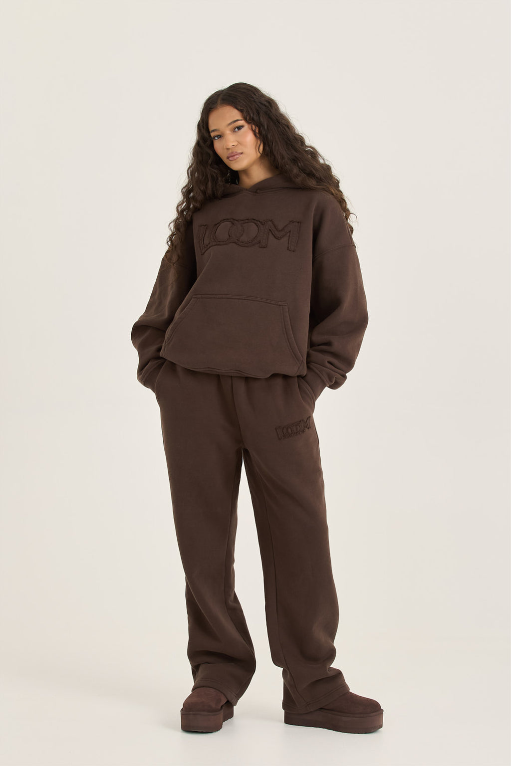 LOOM Applique Washed Straight Leg Jogger