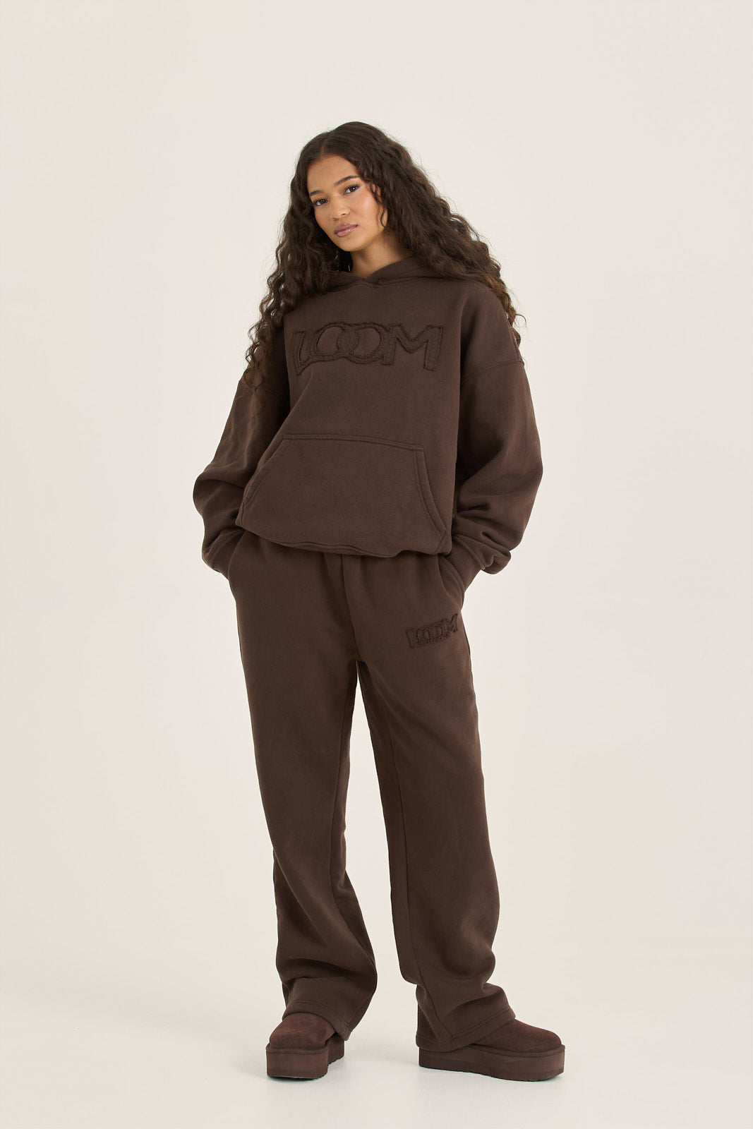LOOM Applique Washed Straight Leg Jogger