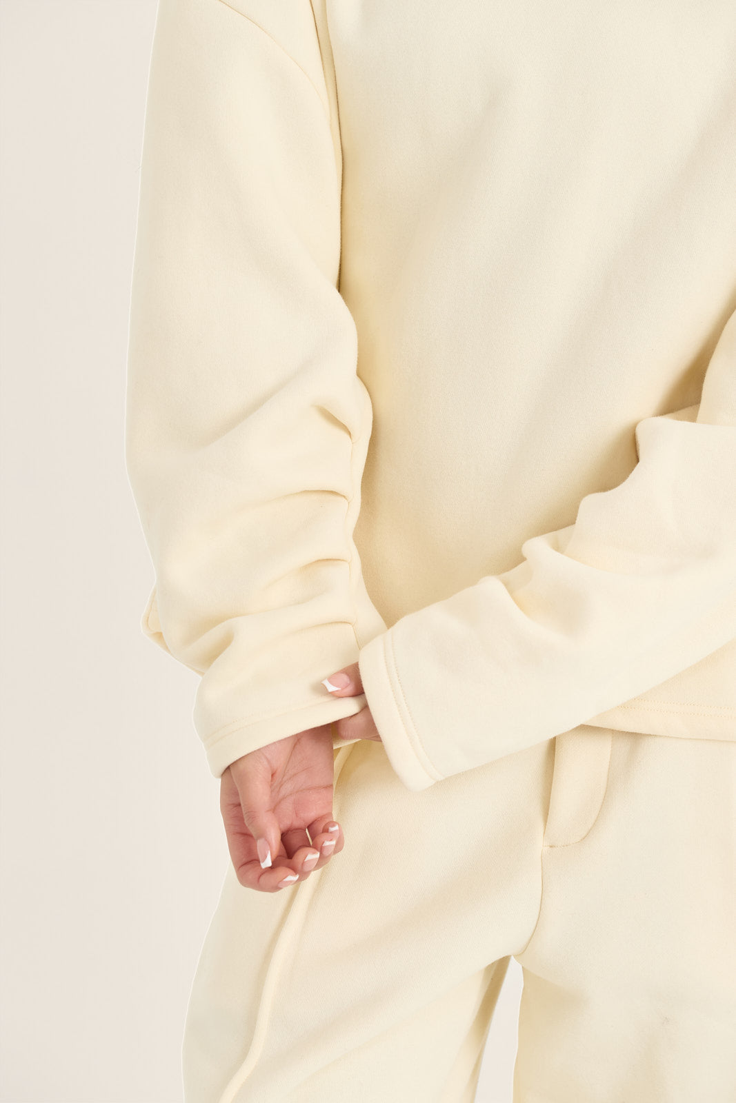 LOOM Ruched Sleeve Detail Sweat Shirt