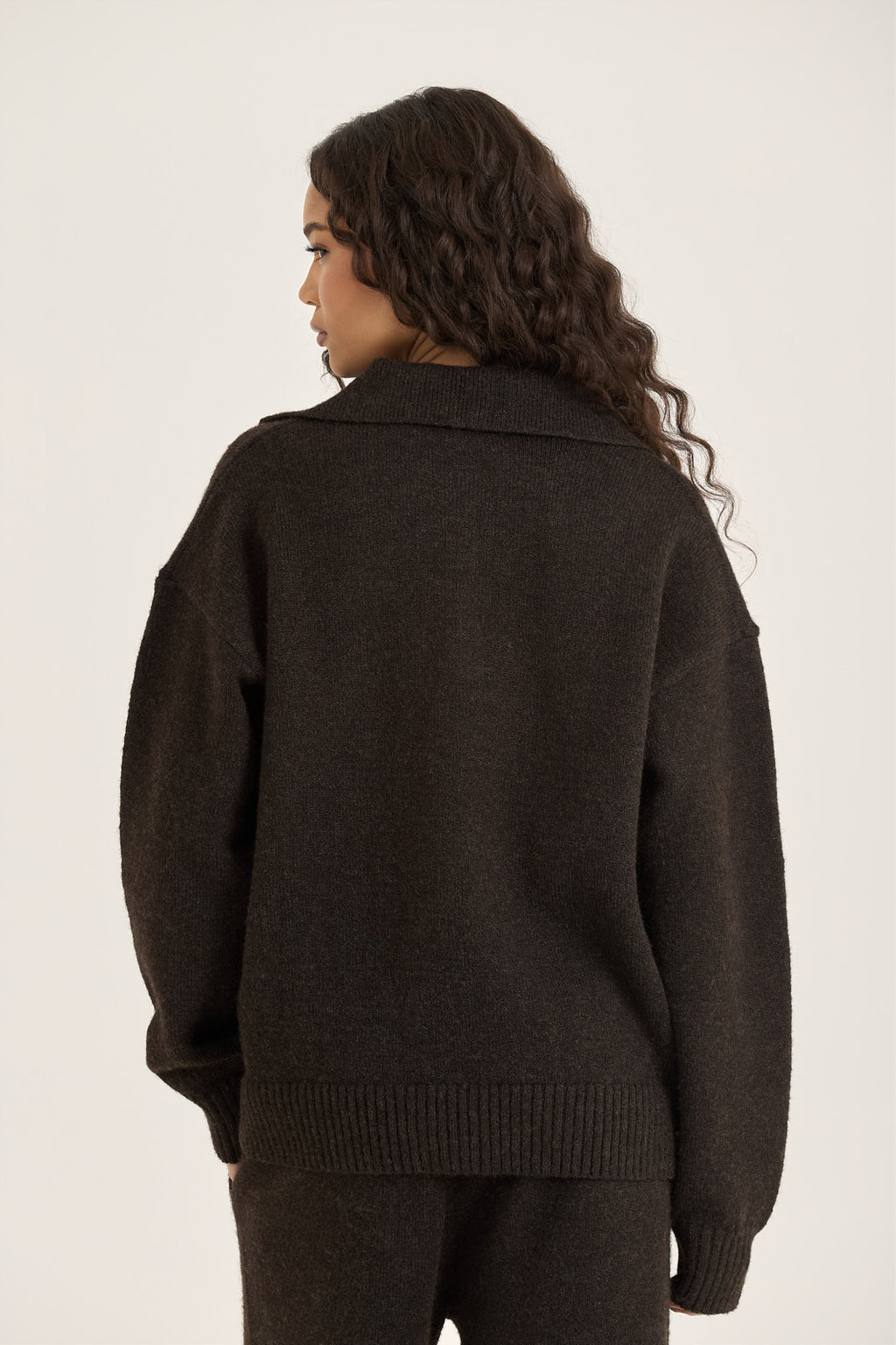 LOOM Knit Collared Sweatshirt