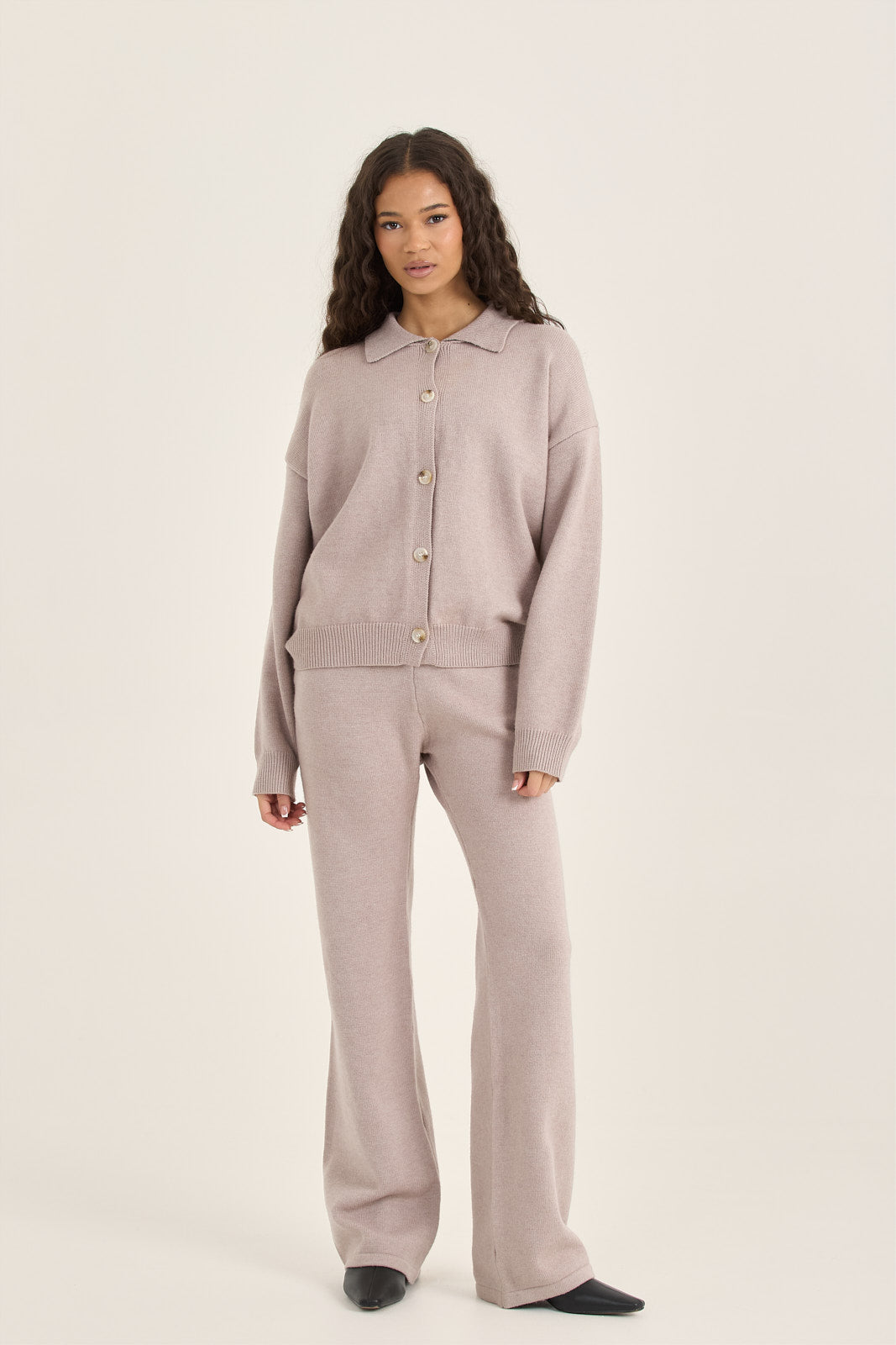 LOOM Soft Knit Collared Cardigan