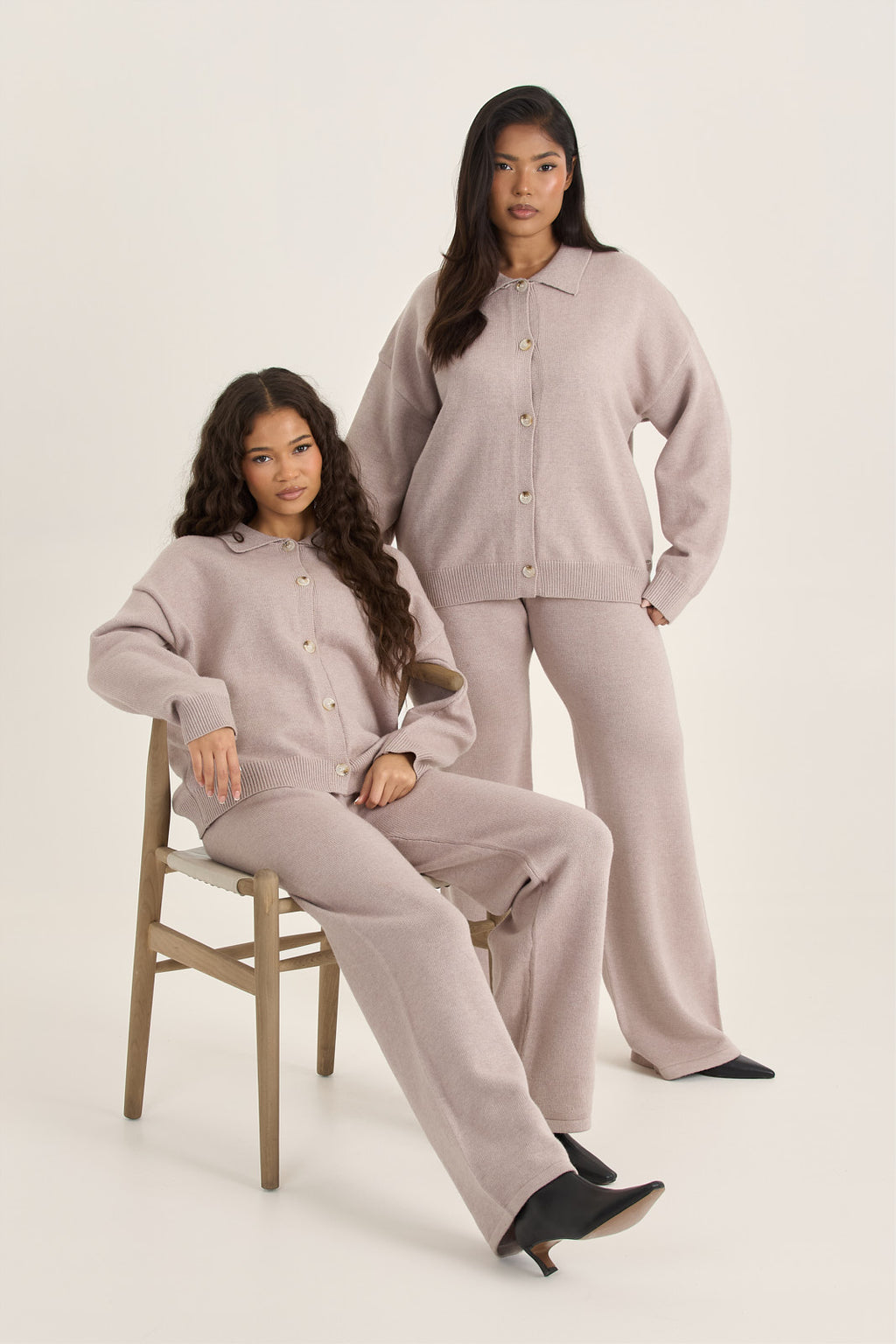 LOOM Soft Knit Collared Cardigan