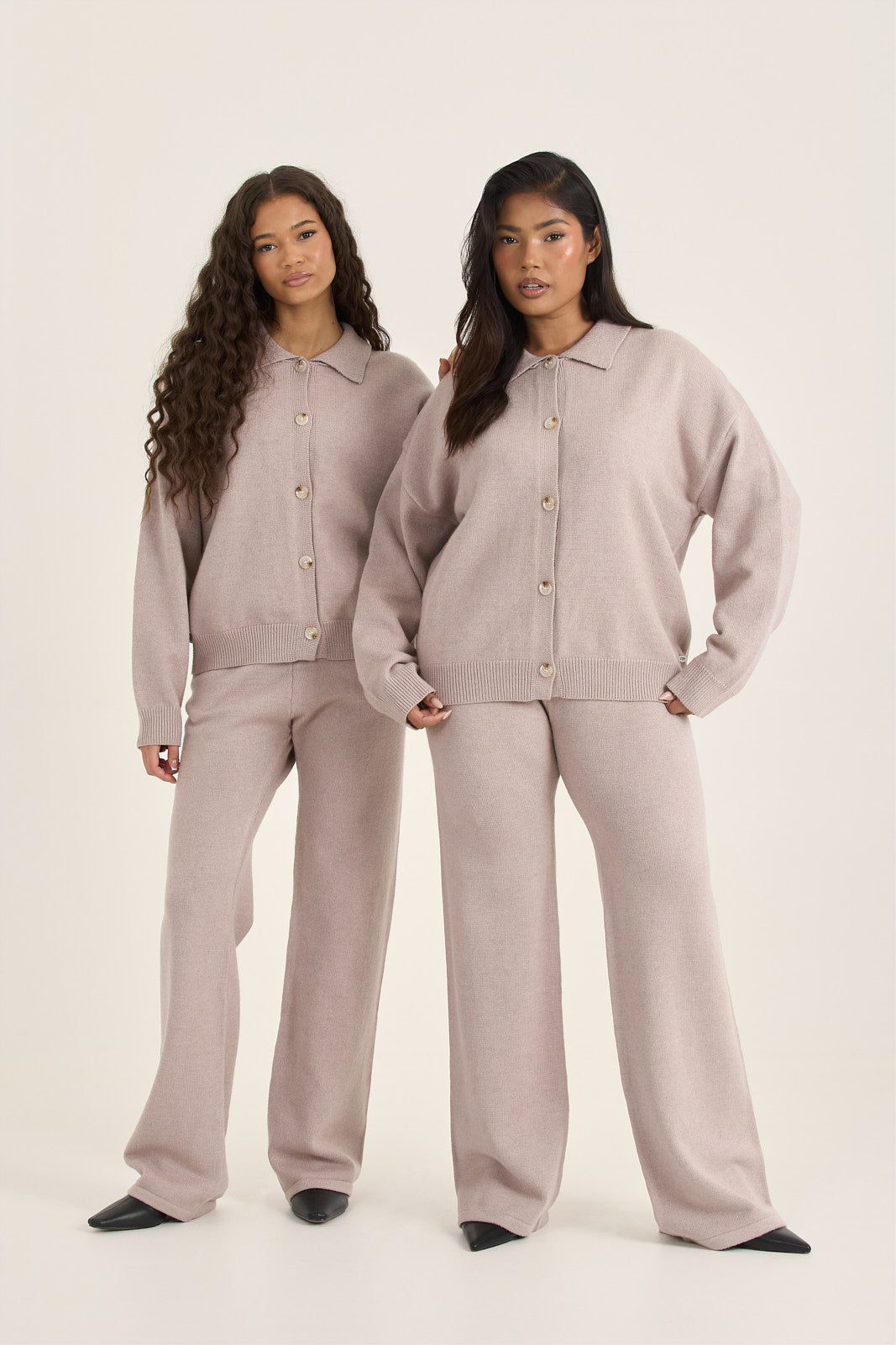 LOOM Soft Knit Straight Leg Trousers