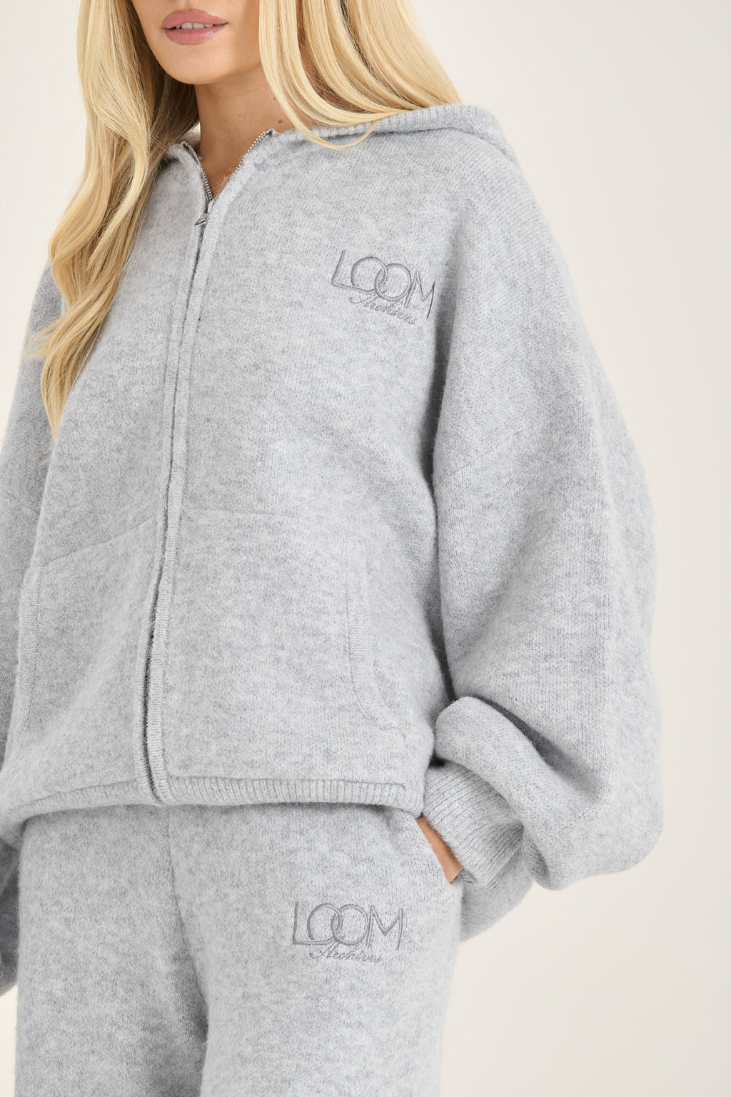 LOOM Knit Zip Through Hoodie