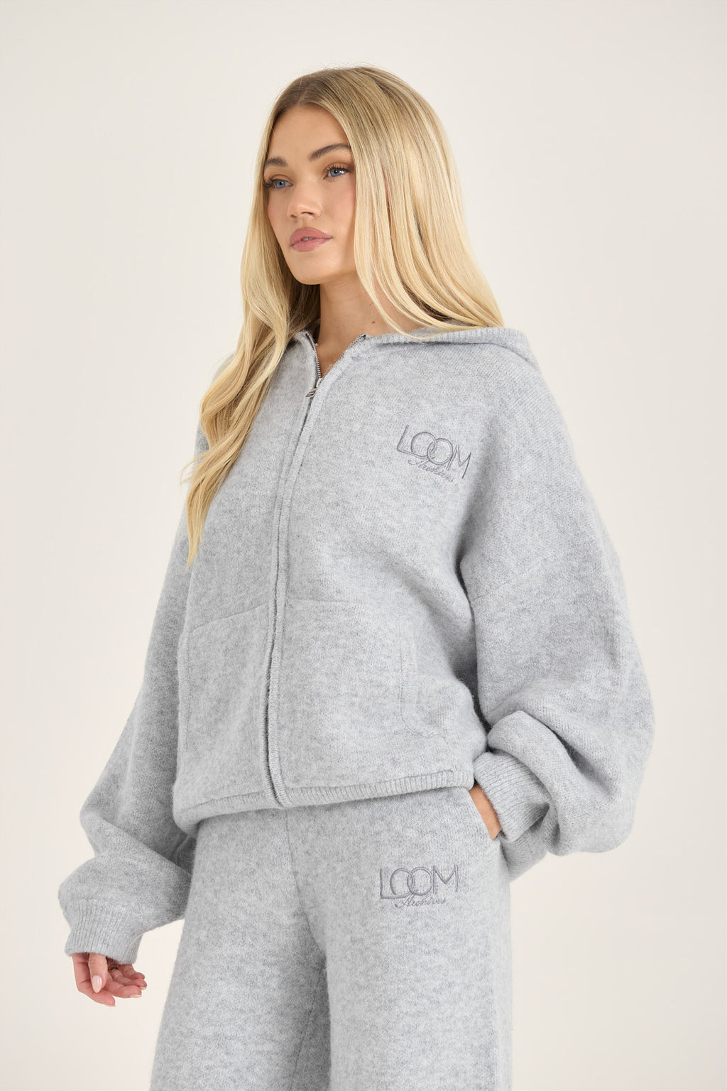 LOOM Knit Zip Through Hoodie