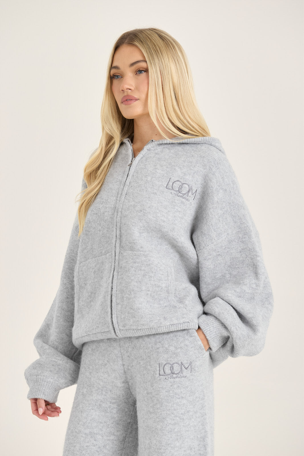 LOOM Knit Zip Through Hoodie