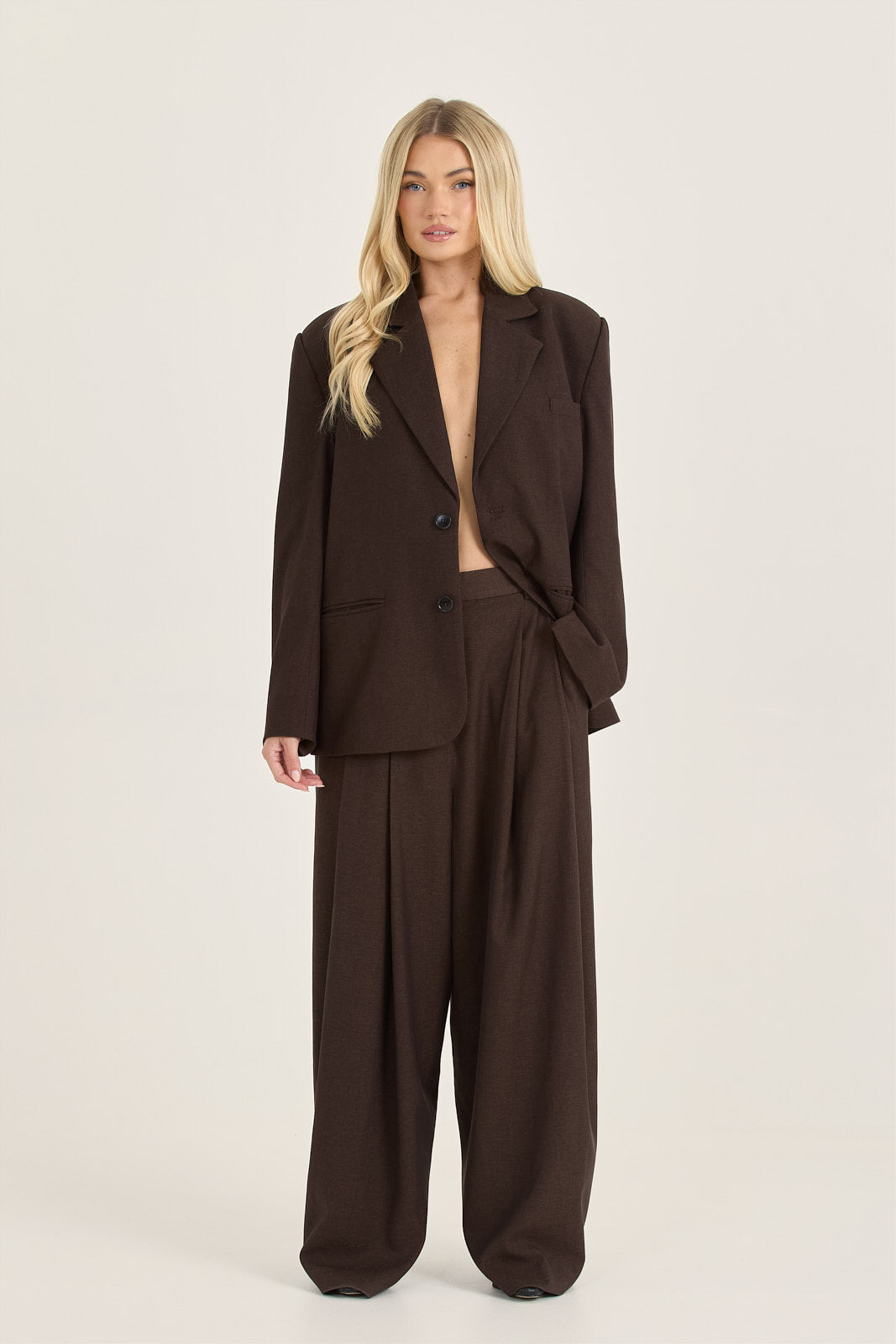 LOOM Tailored Barrel Leg Trousers