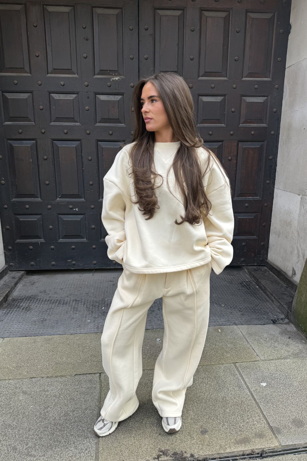 LOOM Ruched Sleeve Detail Sweat Shirt