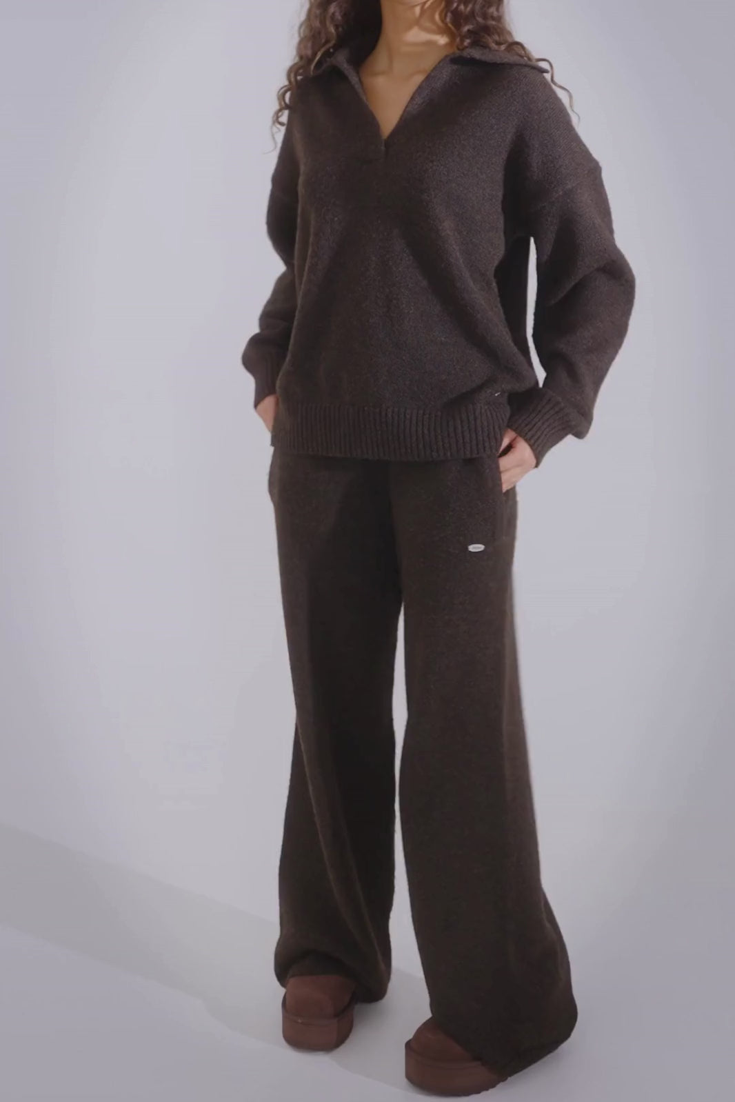 LOOM Knit Collared Sweatshirt